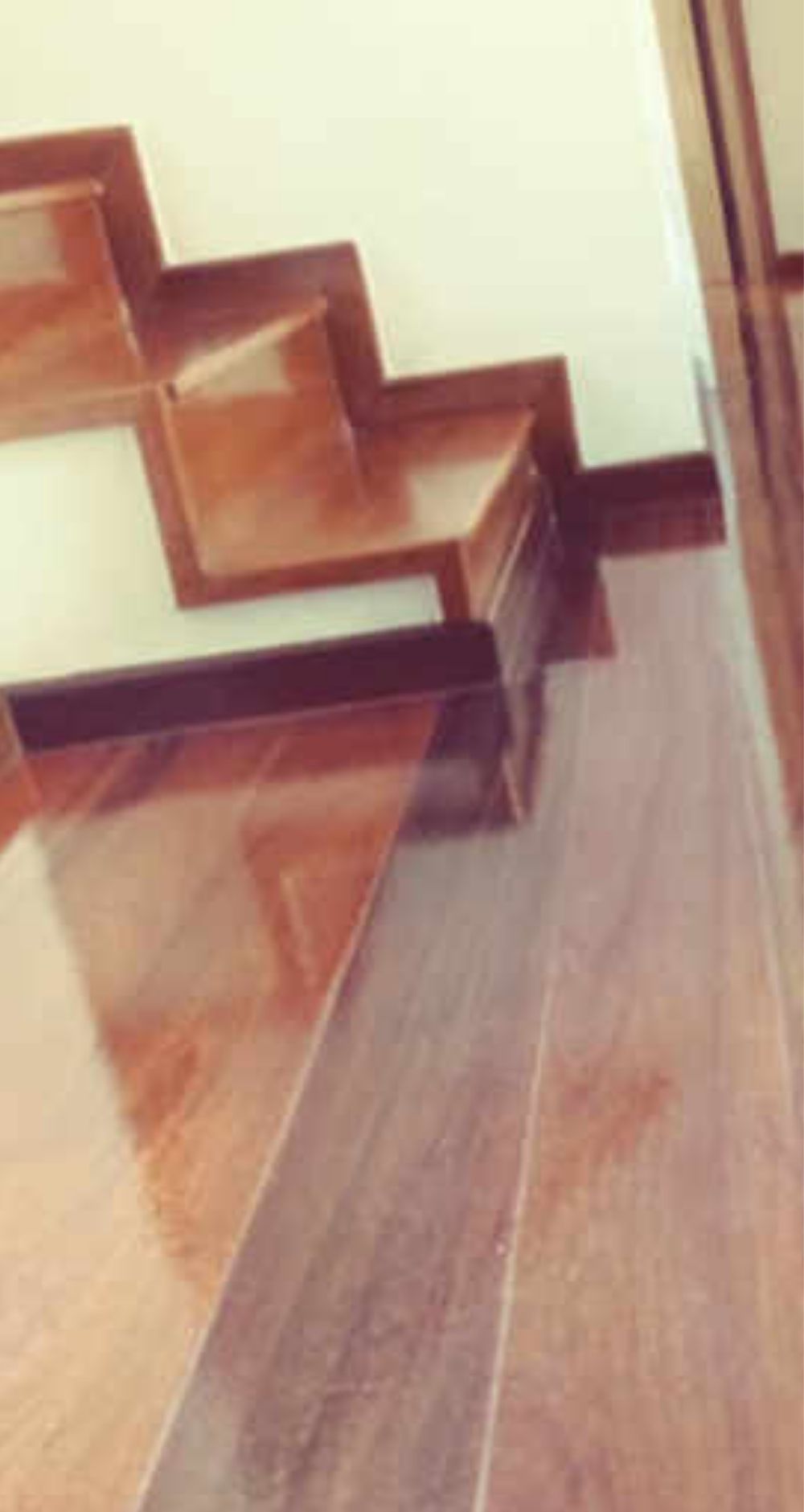 Transformação de piso de madeira