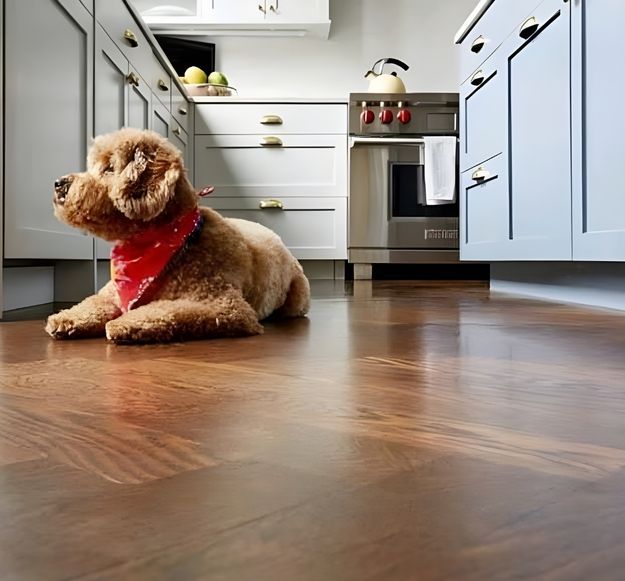 Exemplo de projeto de piso de madeira